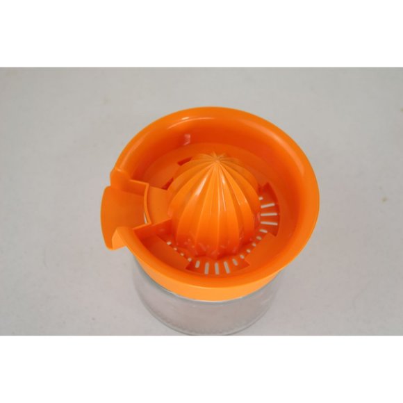 Vintage Glass Juicer Orange Top Hand 91183 Citrus Gemco Manual - Picture 3 of 4